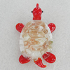 Glass Decorations, Turtle 53x35mm, Sold by PC