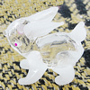 Glass Decorations, Rabbit 35x33mm, Sold by PC