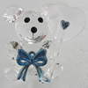 Glass Decorations, Bear 56x45mm, Sold by PC