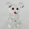 Glass Decorations, Bear 40x22mm, Sold by PC