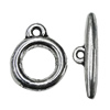 Clasps Zinc Alloy Jewelry Findings Lead-free, Loop:19x15mm Bar:24x7mm Hole:2mm, Sold by KG