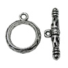 Clasps Zinc Alloy Jewelry Findings Lead-free, Loop:18x15mm Bar:23x7mm Hole:2mm, Sold by KG
