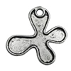 Pendant Zinc Alloy Jewelry Findings Lead-free, 26x26mm Hole:3mm, Sold by Bag