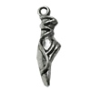 Pendant Zinc Alloy Jewelry Findings Lead-free, 23x6mm Hole:1.5mm, Sold by Bag