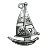Pendant Zinc Alloy Jewelry Findings Lead-free, Ship 44x30mm Hole:3mm, Sold by Bag