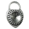 Pendant Zinc Alloy Jewelry Findings Lead-free, Lock 39x25mm, Sold by Bag