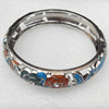 Cloisonne Bracelet, width:14mm, Inner diameter:62mm, Outer diameter:72mm, Sold by PC