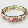 Cloisonne Bracelet, width:14mm, Inner diameter:62mm, Outer diameter:72mm, Sold by PC