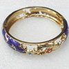 Cloisonne Bracelet, width:14mm, Inner diameter:62mm, Outer diameter:72mm, Sold by PC