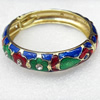 Cloisonne Bracelet, width:14mm, Inner diameter:62mm, Outer diameter:72mm, Sold by PC