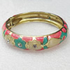 Cloisonne Bracelet, width:14mm, Inner diameter:62mm, Outer diameter:72mm, Sold by PC