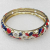 Cloisonne Bracelet, width:12mm, Inner diameter:57mm, Outer diameter:70mm, Sold by PC