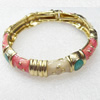 Cloisonne Bracelet, width:13mm, Inner diameter:70mm, Outer diameter:55mm, Sold by PC