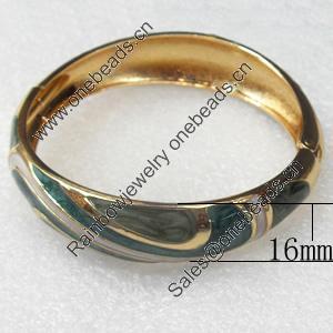 Cloisonne Bracelet, width:16mm, Inner diameter:70mm, Outer diameter:55mm, Sold by PC