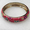 Cloisonne Bracelet, width:14mm, Inner diameter:73mm, Outer diameter:58mm, Sold by PC