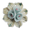 Porcelain Pendants, Flower Size:about 45mm Hole:5mm, Sold by PC