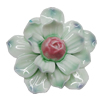 Porcelain Pendants, Flower Size:about 43mm Hole:5mm, Sold by PC