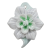 Porcelain Pendants, Leaf Size:about 56x37mm Hole:3mm, Sold by PC