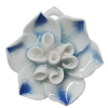 Porcelain Pendants, Flower Size:about 40mm Hole:3mm, Sold by PC