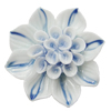 Porcelain Pendants, Flower Size:about 42mm Hole:3mm, Sold by PC