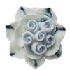 Porcelain Pendants, Flower Size:about 40mm Hole:3mm, Sold by PC