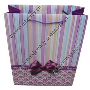 Gift Shopping Bag, Matte PPC, Size: about 18cm wide, 24cm high, 7.5cm bottom wide, Sold by Box