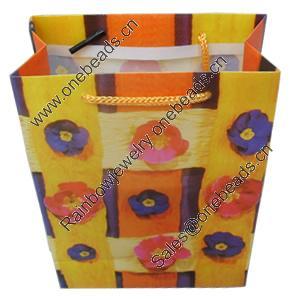 Gift Shopping Bag, Matte PPC, Size: about 11cm wide, 14cm high, 4.5cm bottom wide, Sold by Box