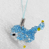 Mobile Decoration, Glass beads, Chain: about 6cm long, Pendant about:20x38mm, Sold by PC