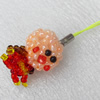Mobile Decoration, Glass beads, Chain: about 6cm long, Pendant about:18x27mm, Sold by PC