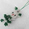 Mobile Decoration, Glass beads, Rabbit, Chain: about 6cm long, Pendant about:25x54mm, Sold by PC