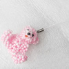 Mobile Decoration, Glass beads, Bear, Chain: about 6cm long, Pendant about:35x43mm, Sold by PC