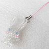 Mobile Decoration, Glass beads, Chain: about 6cm long, Pendant about:20x40mm, Sold by PC