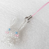 Mobile Decoration, Glass beads, Chain: about 6cm long, Pendant about:20x40mm, Sold by PC