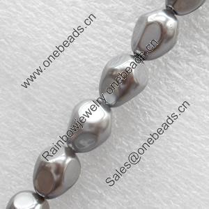 South Sea Shell Beads, Faceted Nugget, 10x12mm, Hole:Approx 1mm, Sold per 16-inch Strand