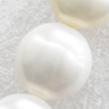 South Sea Shell Beads, Flat Round, 14mm, Hole:Approx 1mm, Sold per 16-inch Strand