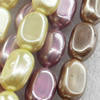 South Sea Shell Beads, Mixed color, 12-10x15mm, Hole:Approx 1mm, Sold per 16-inch Strand