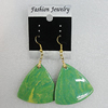 Resin Earrings, Triangle 37x37mm, Sold by Group