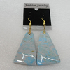 Resin Earrings, Trapezia 42x27mm, Sold by Group