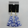 Resin Earrings, Trapezia 42x27mm, Sold by Group