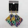 Resin Earrings, Diamond 52mm, Sold by Group