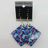 Resin Earrings, Diamond 52mm, Sold by Group