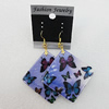 Resin Earrings, Diamond 52mm, Sold by Group