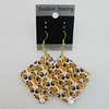 Resin Earrings, Diamond 52mm, Sold by Group