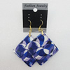 Resin Earrings, Diamond 52mm, Sold by Group