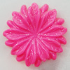 Resin Cabochons, No Hole Headwear & Costume Accessory, Flower 30mm, Sold by Bag