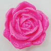 Resin Cabochons, No Hole Headwear & Costume Accessory, Flower 32mm, Sold by Bag