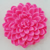 Resin Cabochons, No Hole Headwear & Costume Accessory, Flower 32mm, Sold by Bag