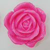 Resin Cabochons, No Hole Headwear & Costume Accessory, Flower 34mm, Sold by Bag