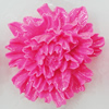 Resin Cabochons, No Hole Headwear & Costume Accessory, Flower 40x37mm, Sold by Bag