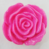 Resin Cabochons, No Hole Headwear & Costume Accessory, Flower 33mm, Sold by Bag